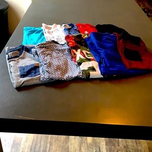 10 boy  short sleeve shirts